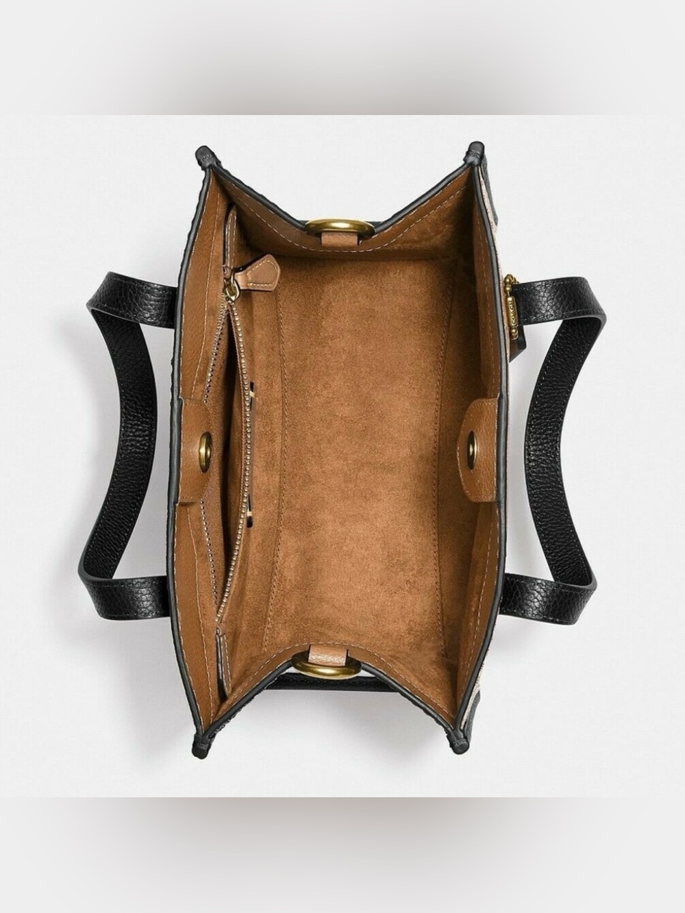 Coach Field Chalk/Brass In Colorblock Leather With Coach Badge - Picture 4 of 11